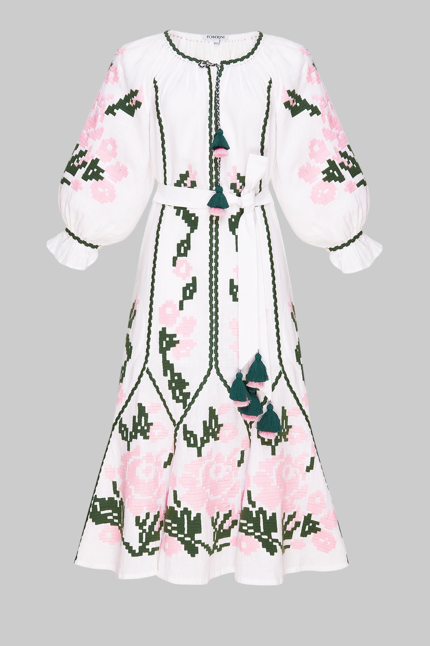 Rochie midi Marta cu broderie