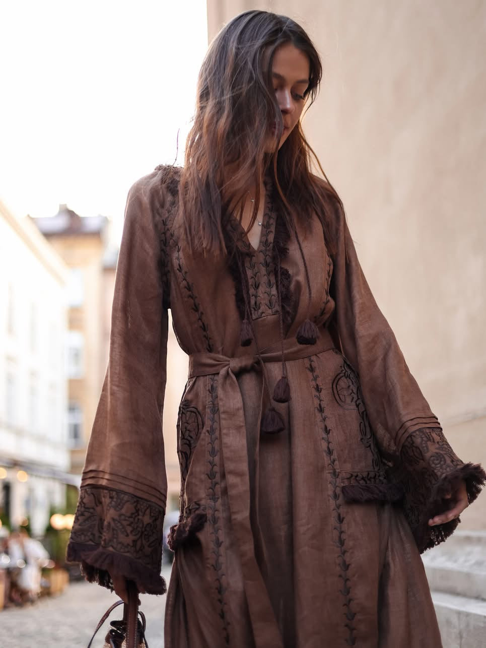 Rochie Lungă  broderie artizanală din In Maro "Eternal Heritage"