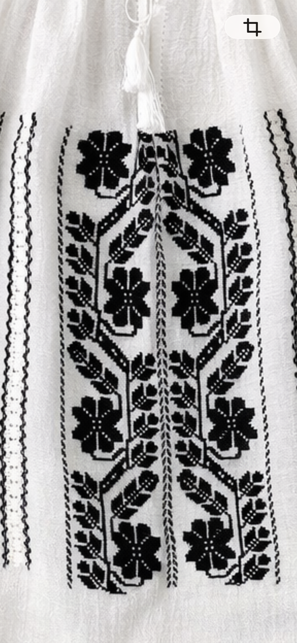 The Midnight Garden Hand stitched Blouse Roumaine 