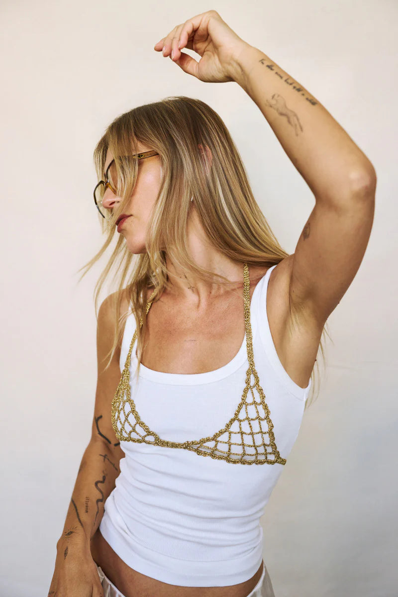 Handcrafted crochet bralette, Katerini Mou x Sorina Fredholm