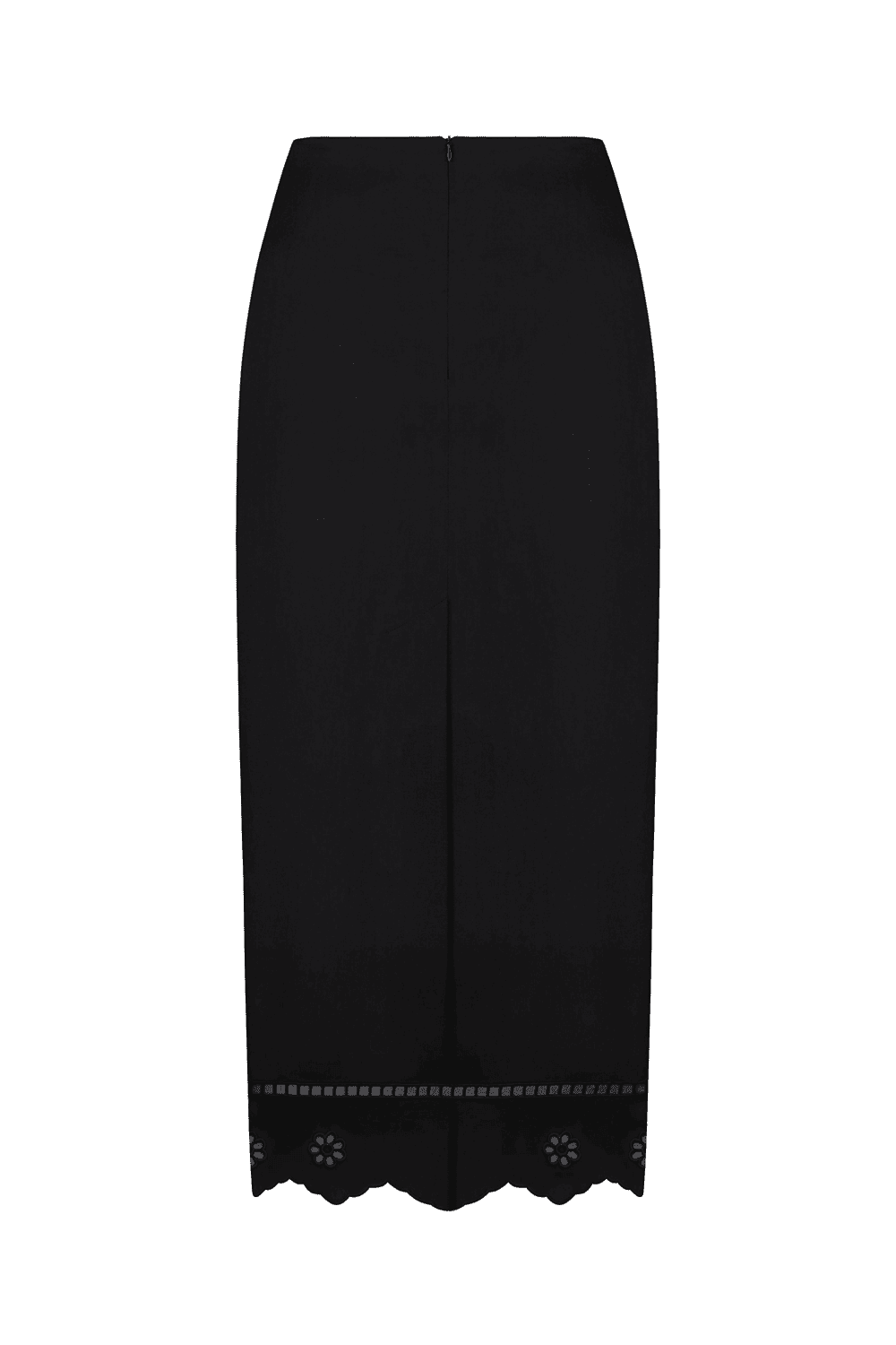 "Tree of life" black  cutwork skirt