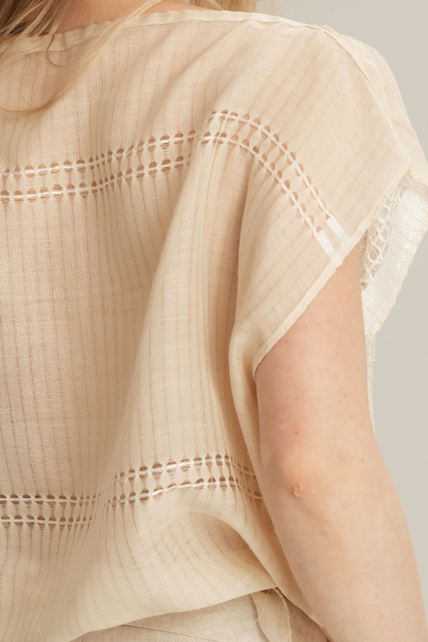 Handwoven Ajour Blouse – One of a Kind