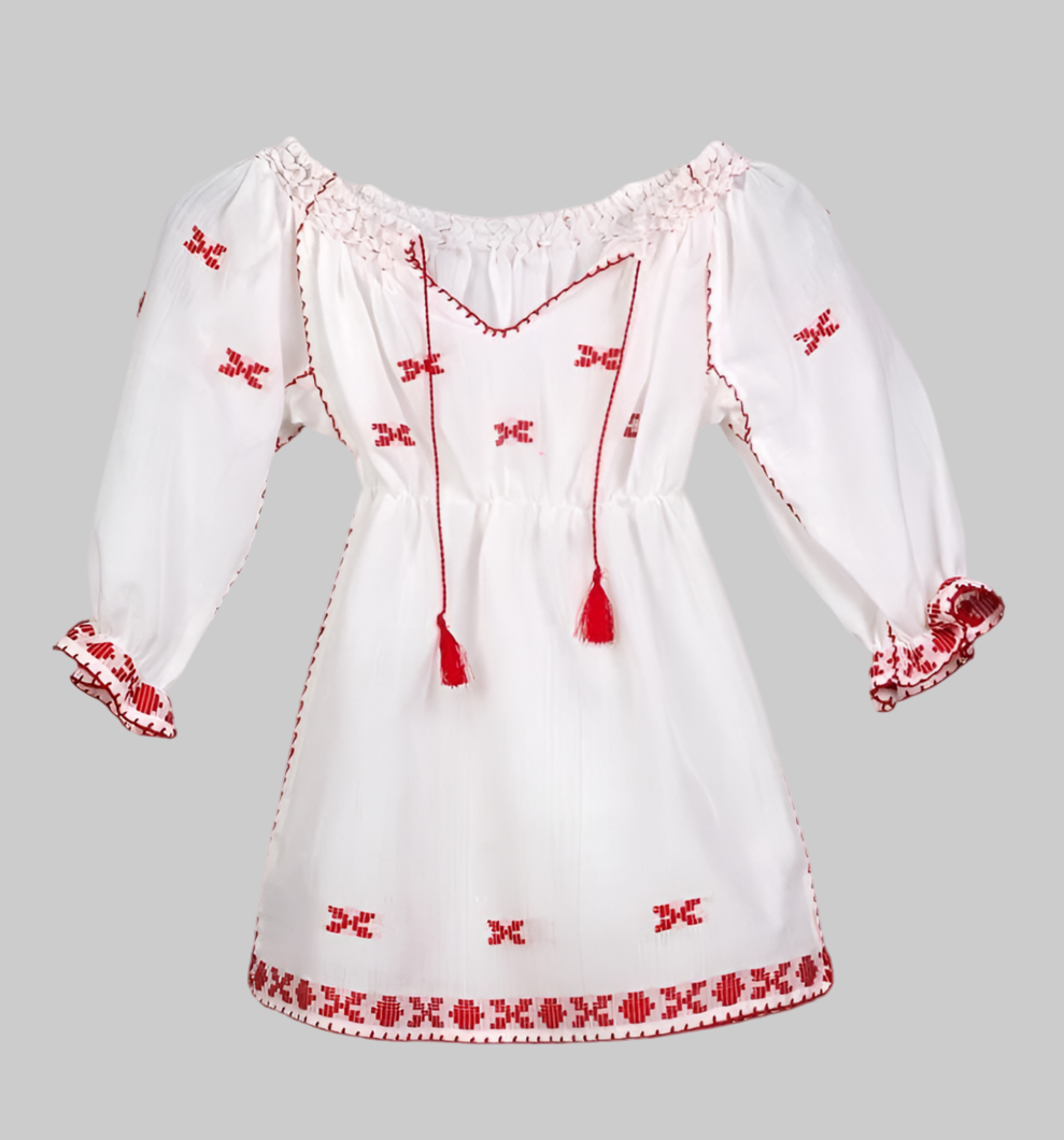 Rochie pentru copii mici, lucrată manual