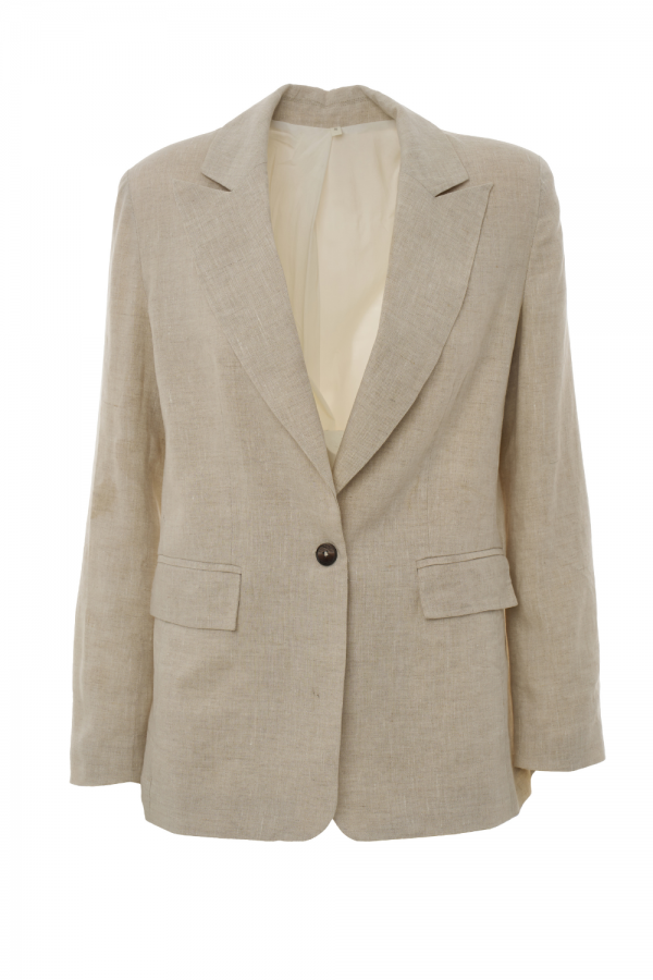 The Linen Suit in beige