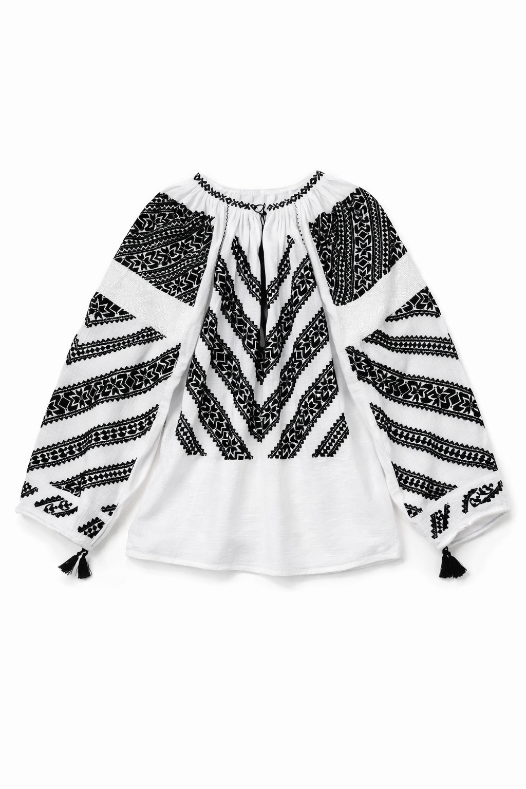 Hand-Embroidered Romanian Blouse – Model Nocturne