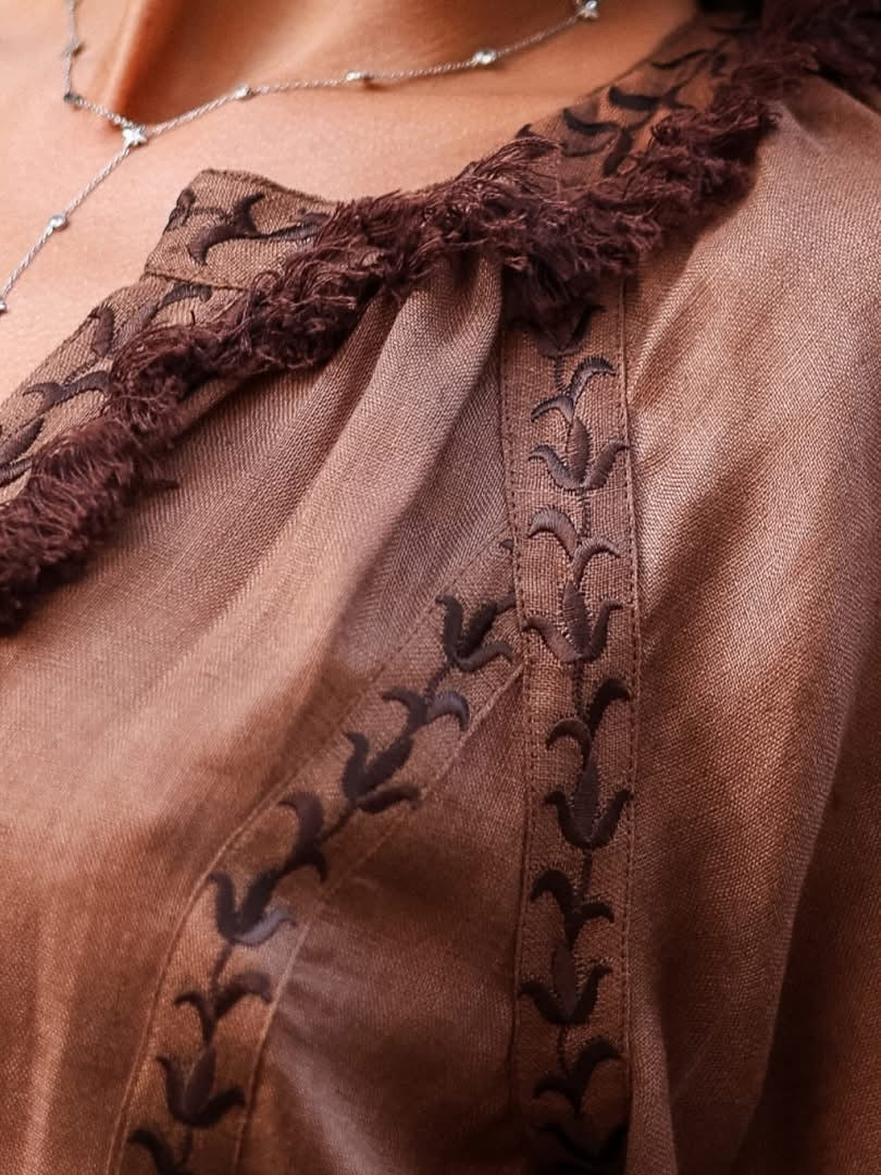 Rochie Lungă  broderie artizanală din In Maro "Eternal Heritage"