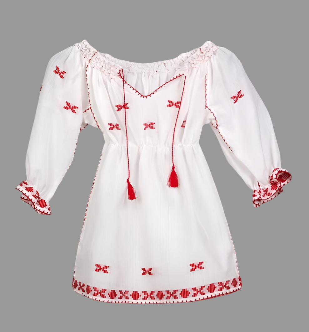 Rochie pentru copii mici, lucrată manual