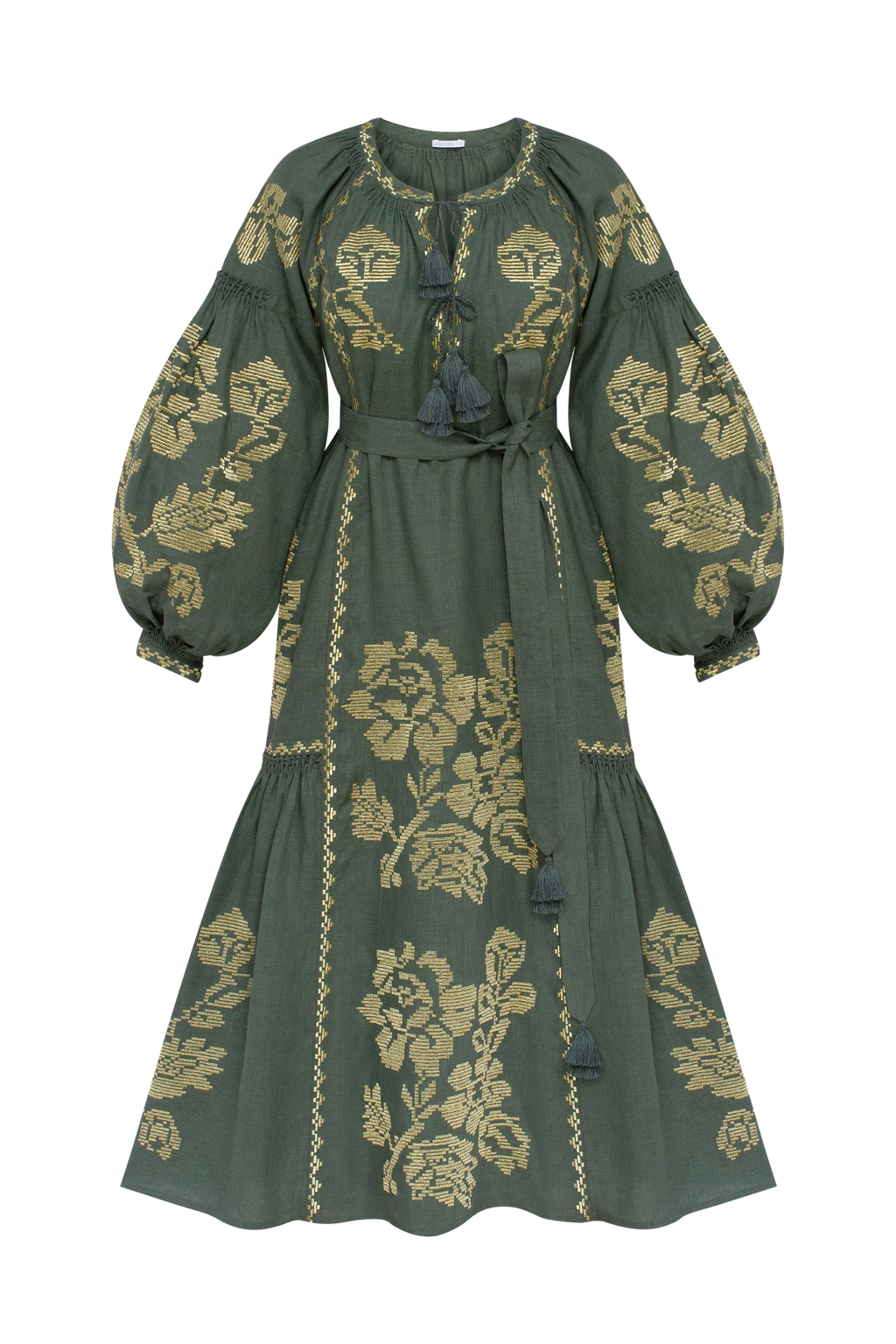 Floral embroidery maxi Dress  Elysian Garden