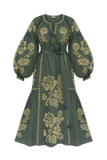 Floral embroidery maxi Dress  Elysian Garden