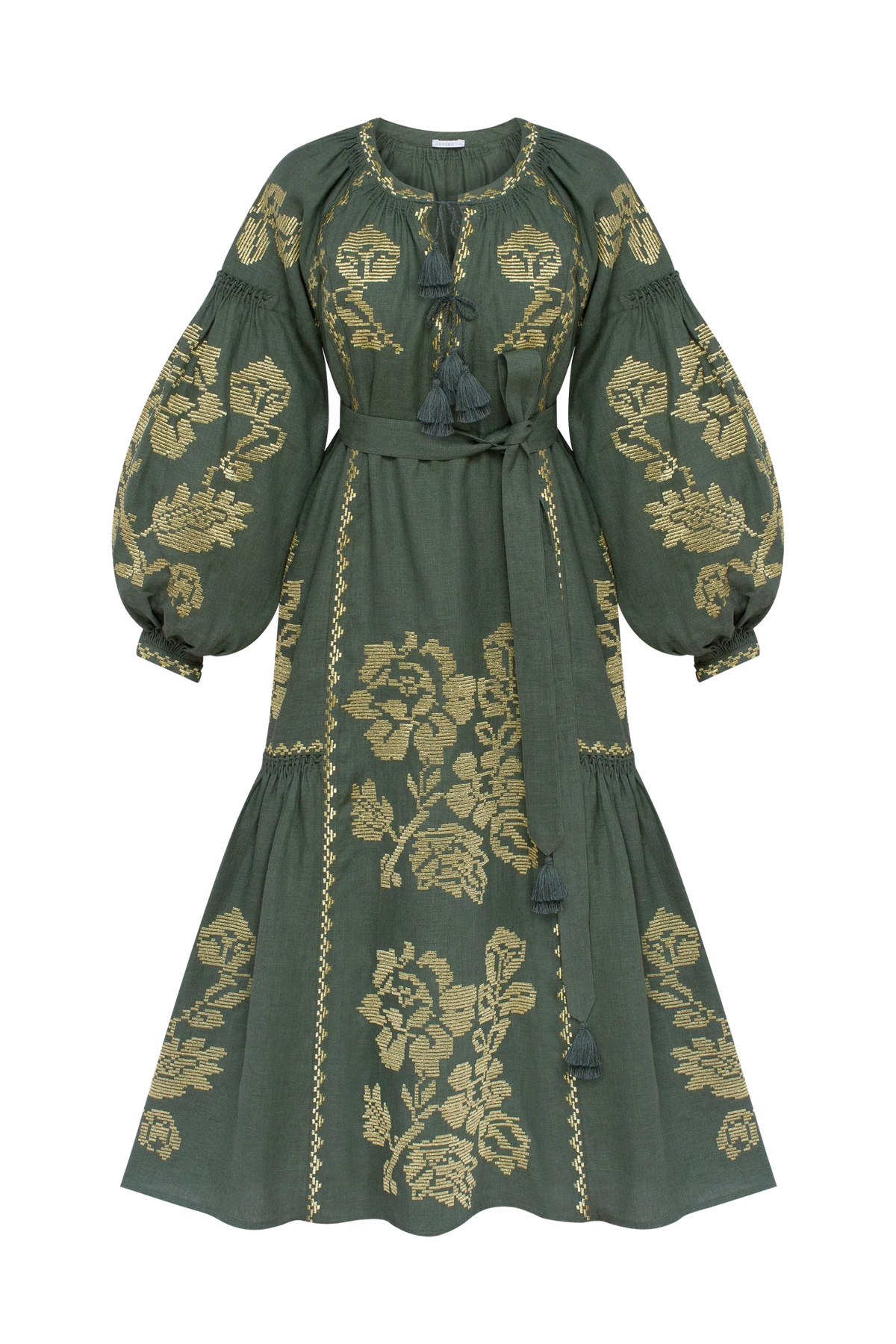 Floral embroidery maxi Dress  Elysian Garden