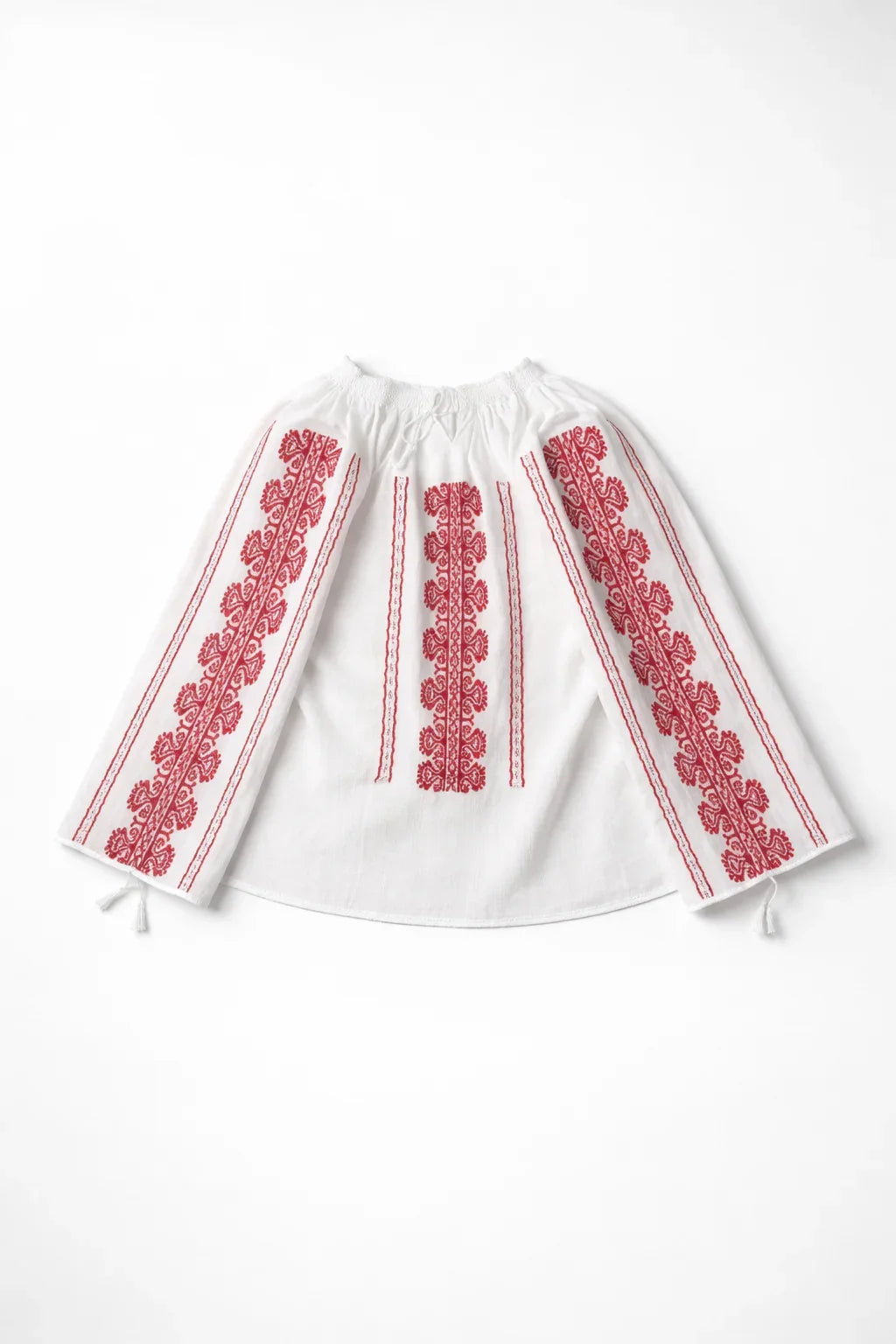 Ram's Horn Romanian Blouse Red