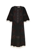 My Sleeping Gypsy, Embroidered dress, black, linen, hand-embroidered (2)