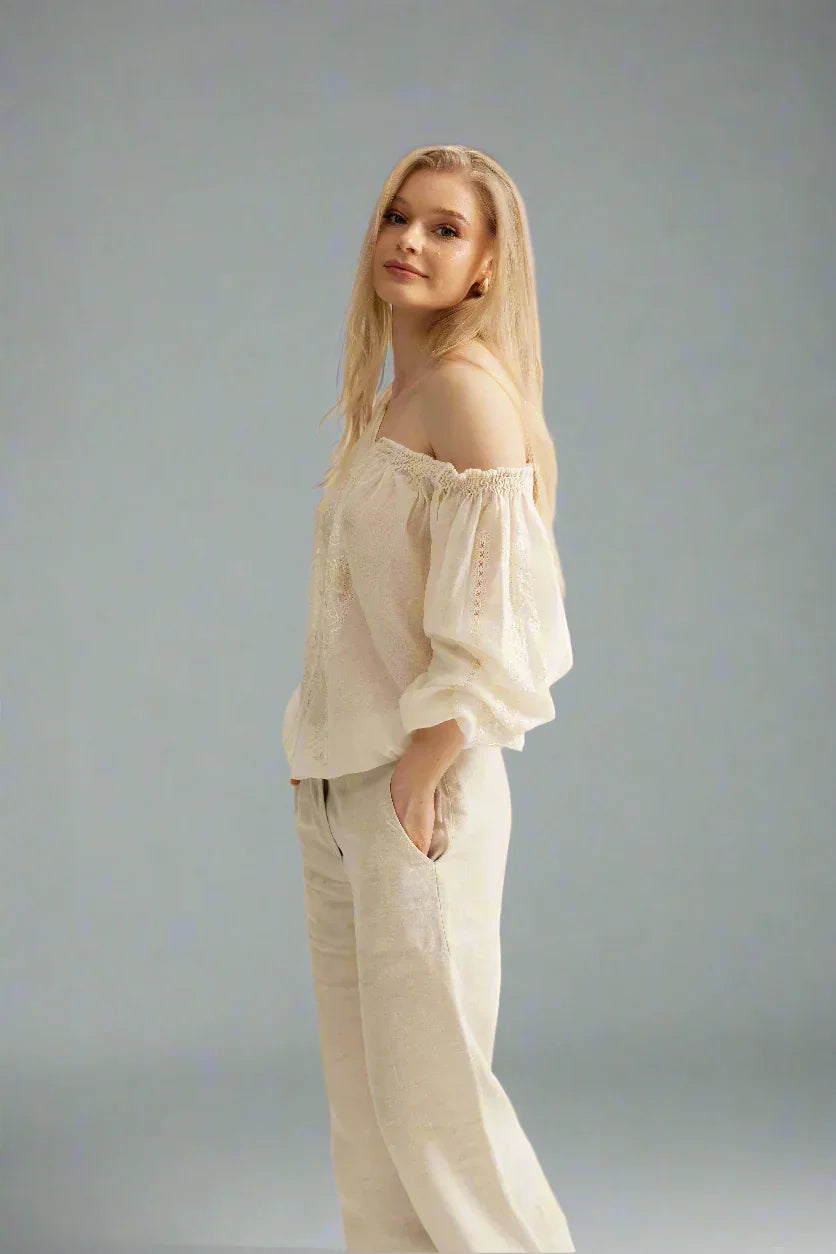 Bluza Romaneasca Autentica in Yvoire Brodata Manual