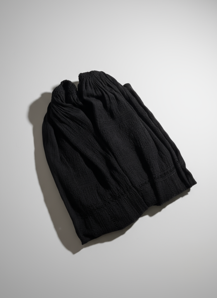 The Black Embroidered Romanian Blouse