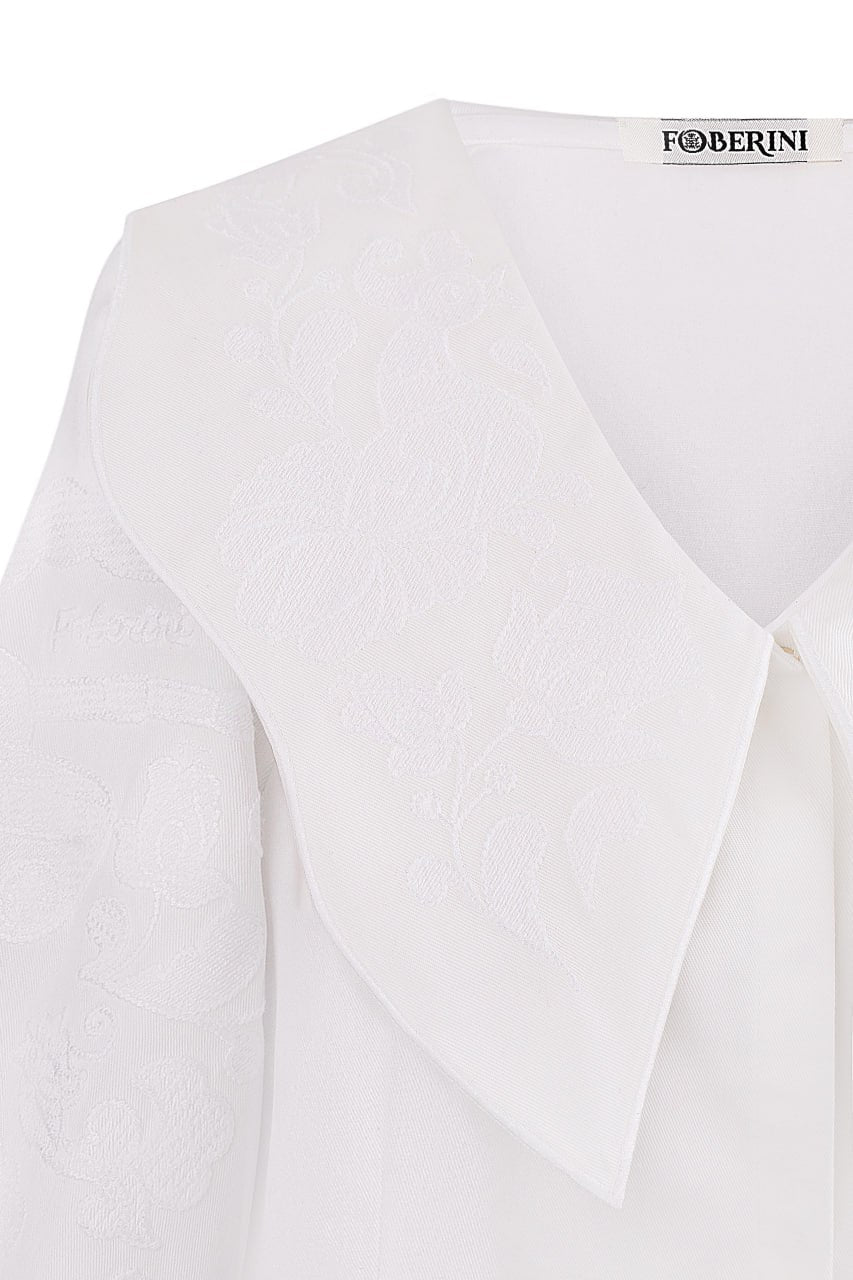 White embroidered blouse