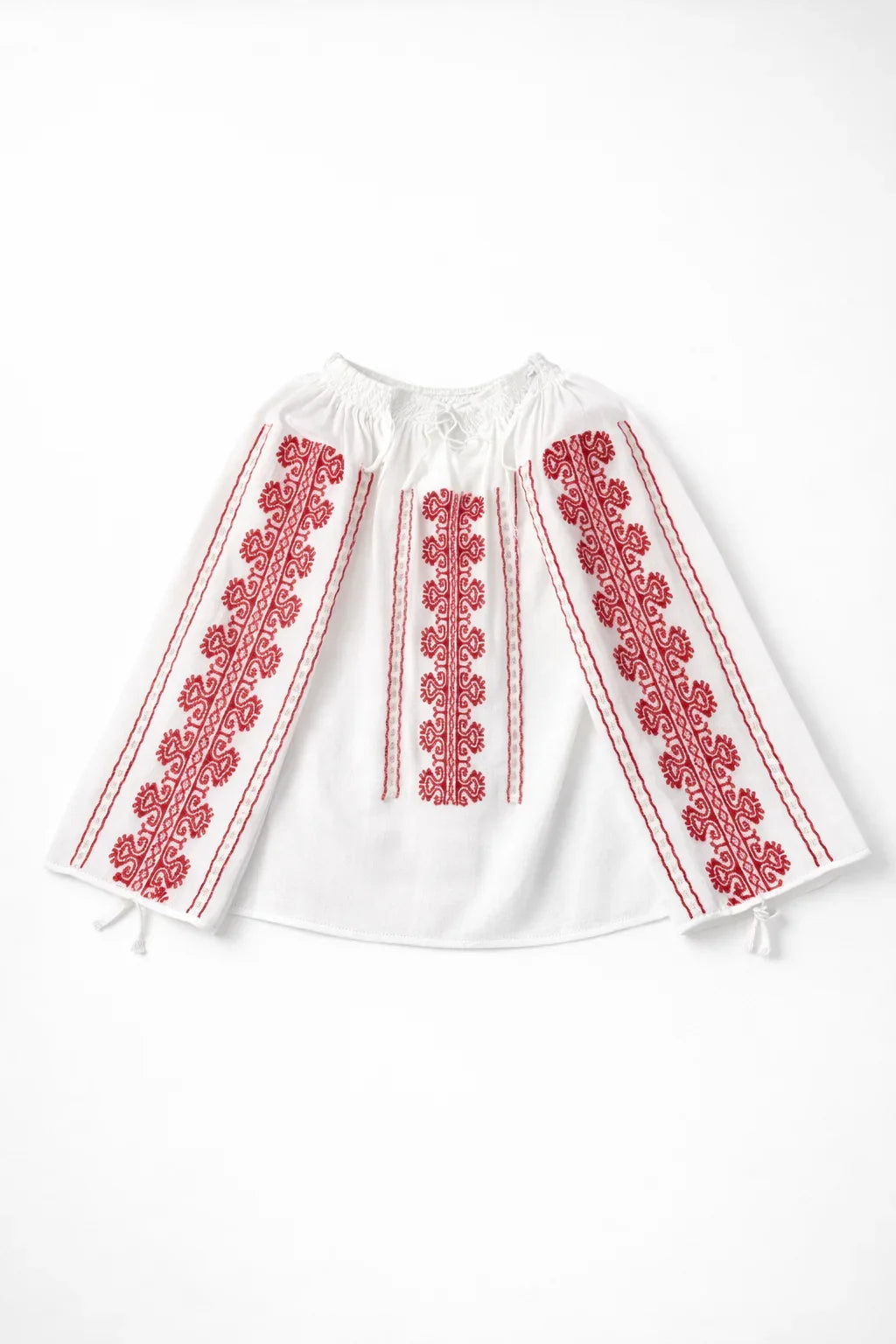Ram's Horn Romanian Blouse Red