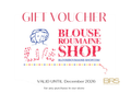 Blouse Roumaine gift card