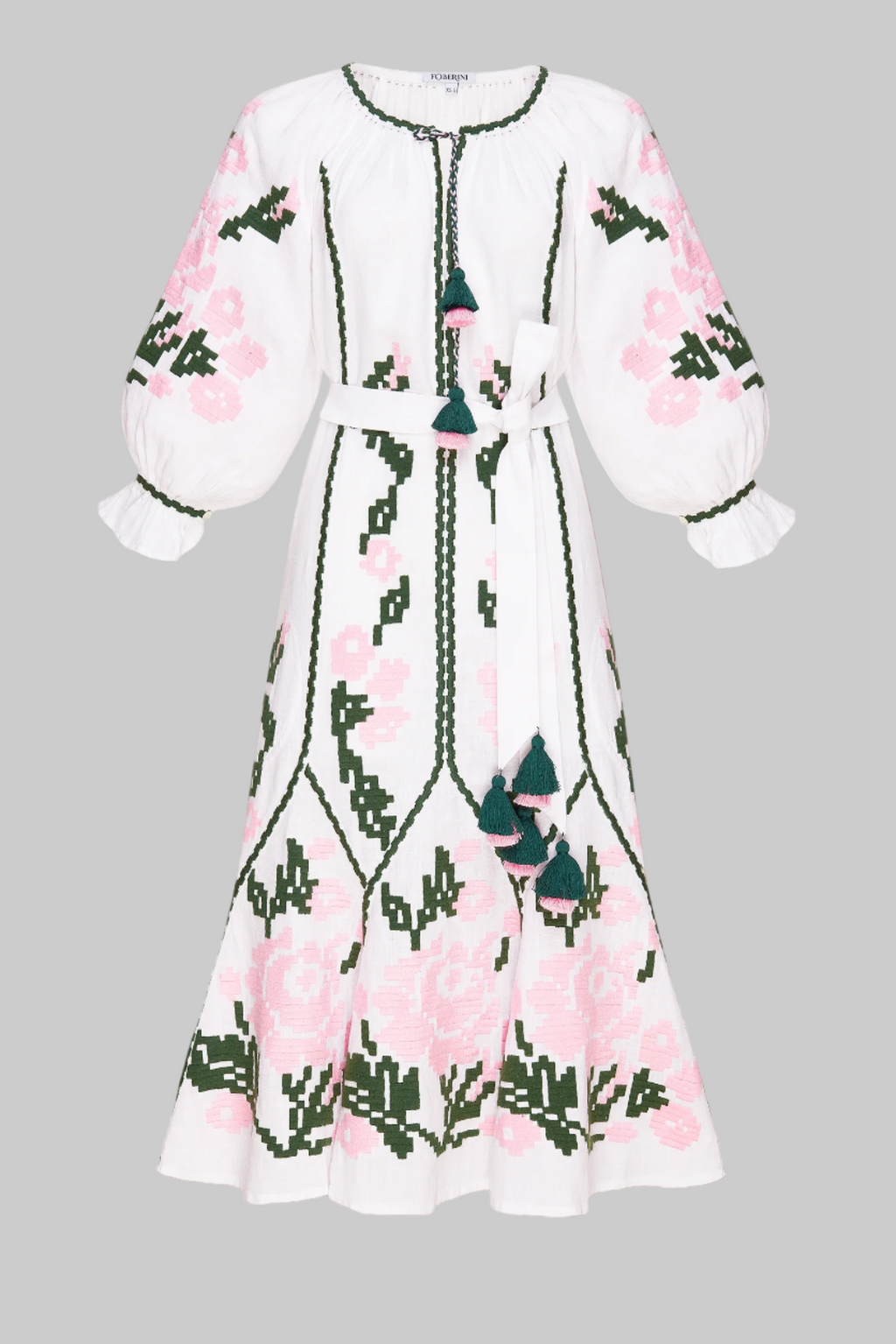 Rochie midi Marta cu broderie