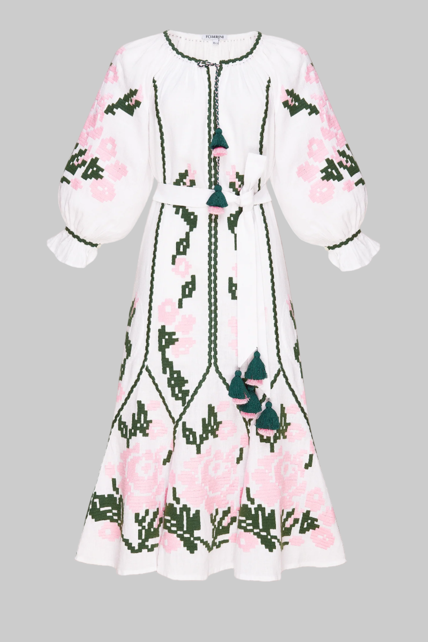 Rochie midi Marta cu broderie