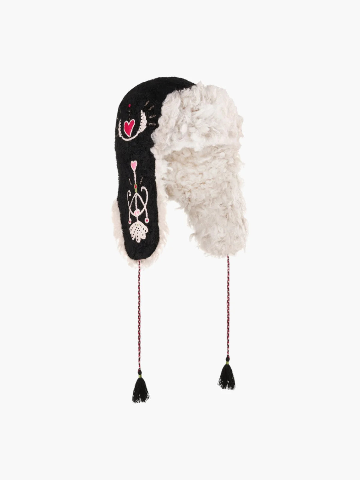 Snowfall Ushanka Winter Hat in Black