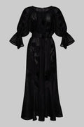 Foberini, Embroidered dress, floral motif, hand-embroidered
