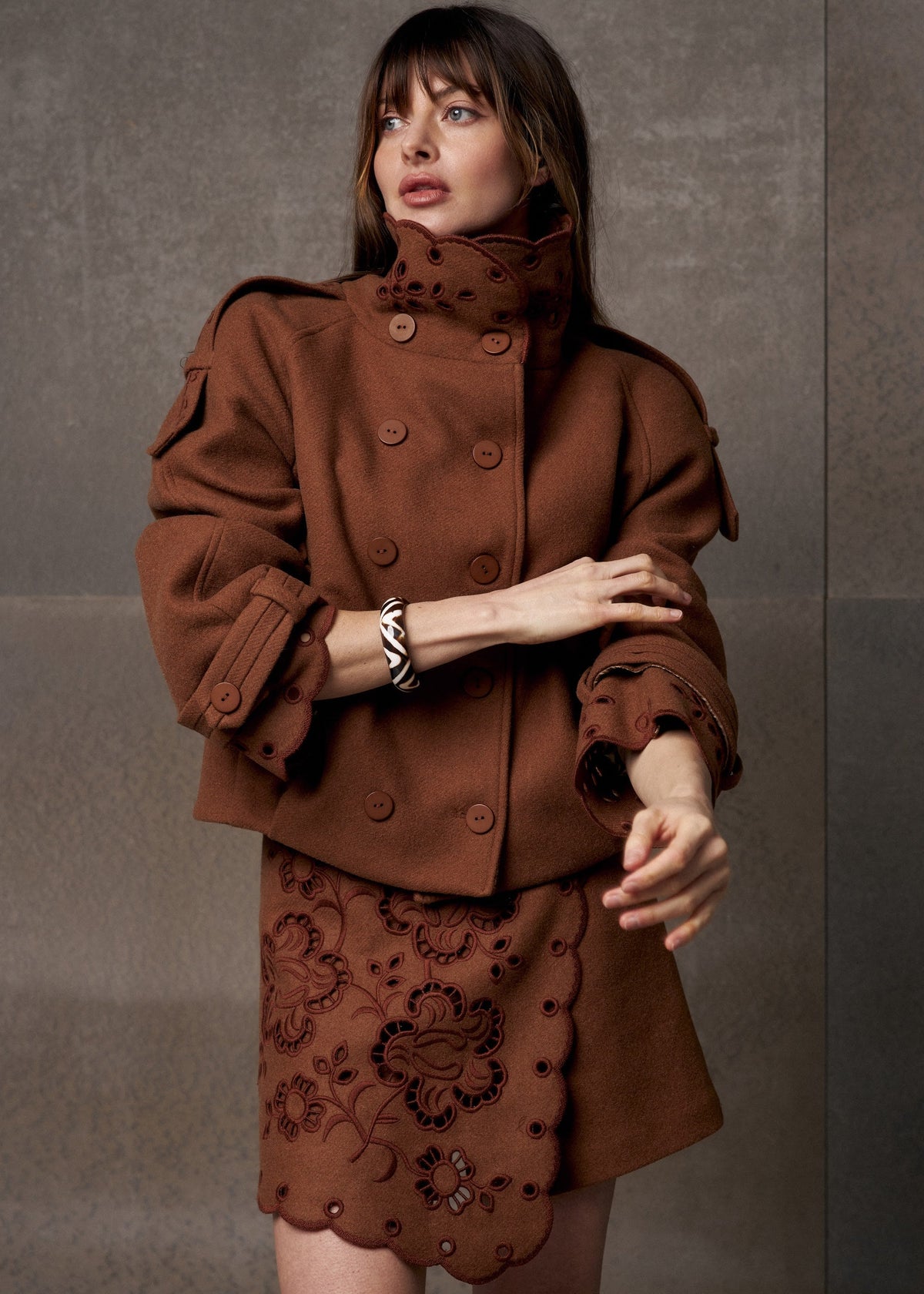 Kurze Wolljacke Desert Bloom 