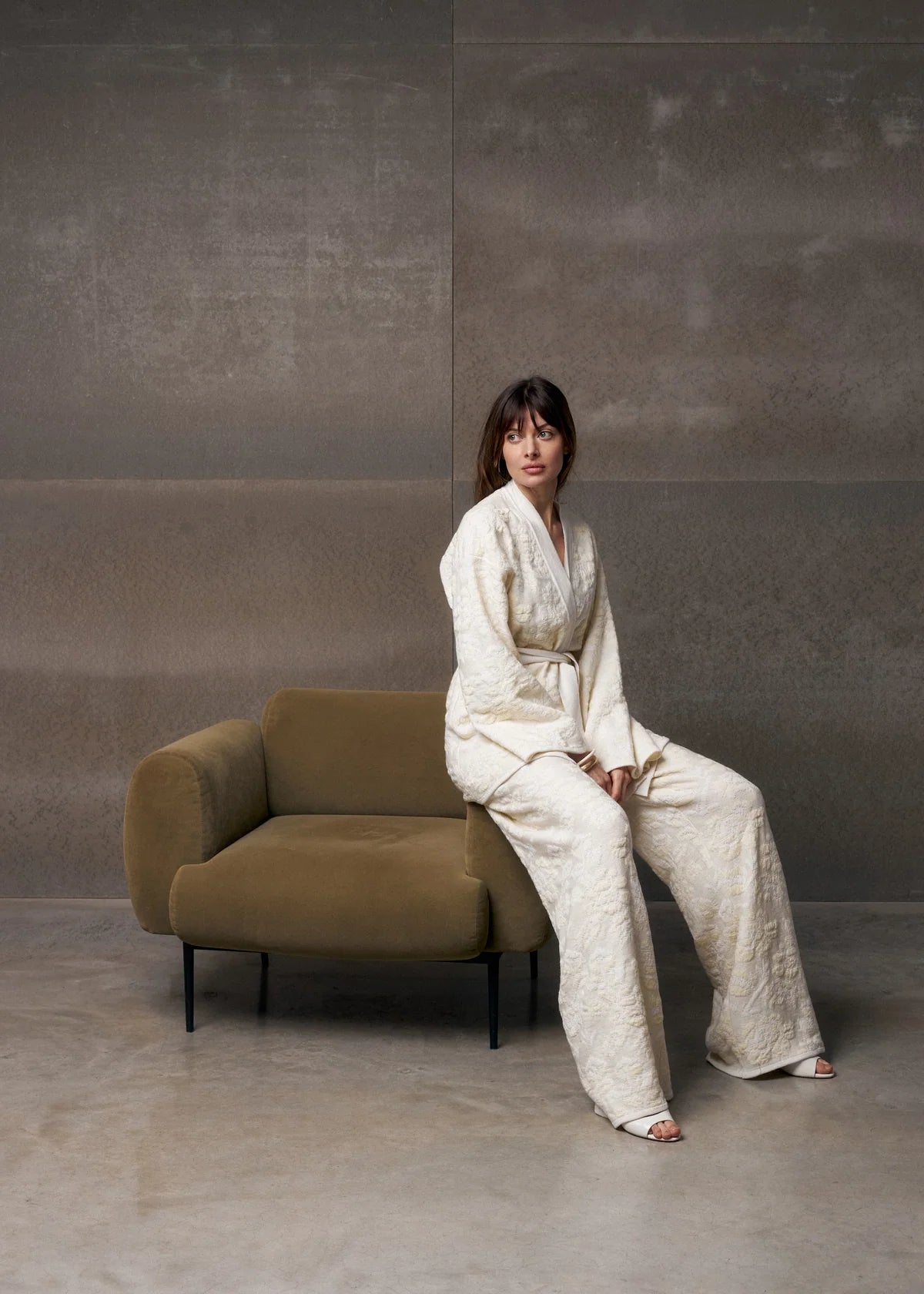 Pantaloni in Lana Merino & Cashmere 'Pale Rose'