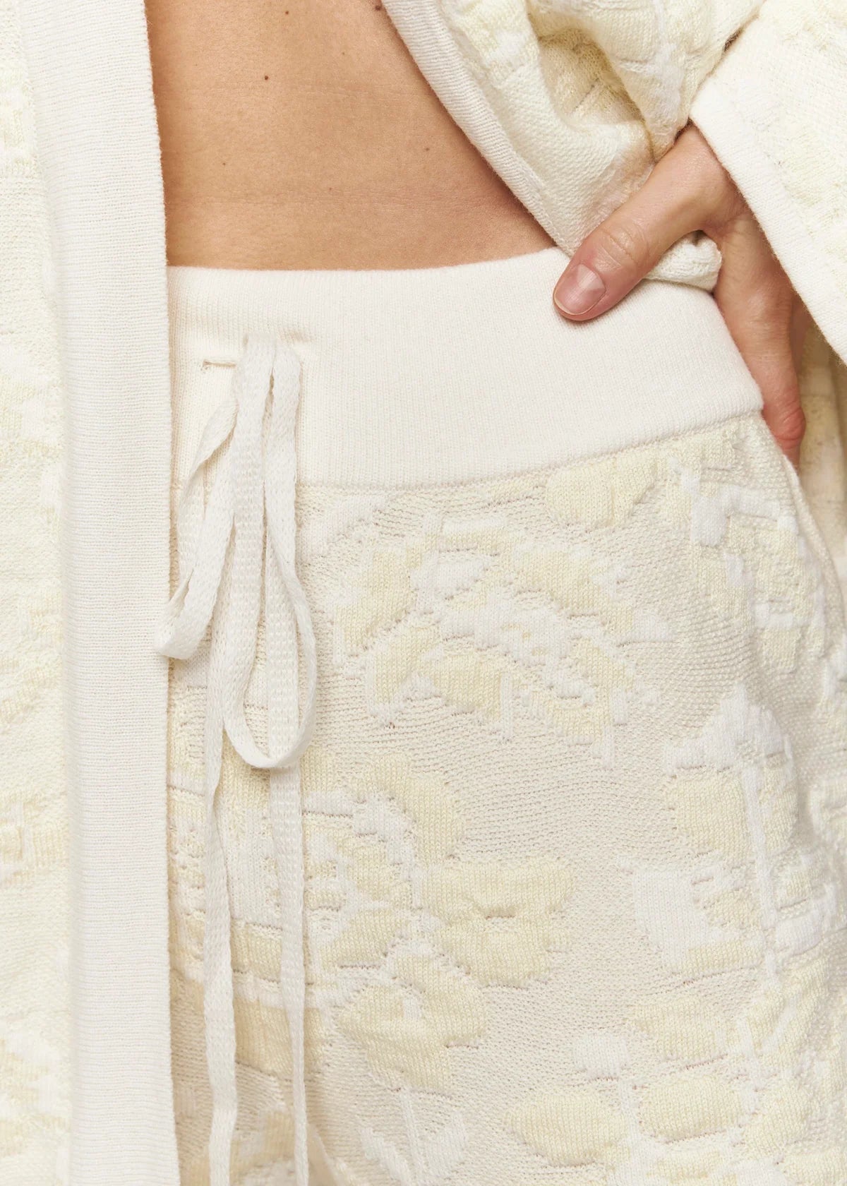 Pantaloni in Lana Merino & Cashmere 'Pale Rose'