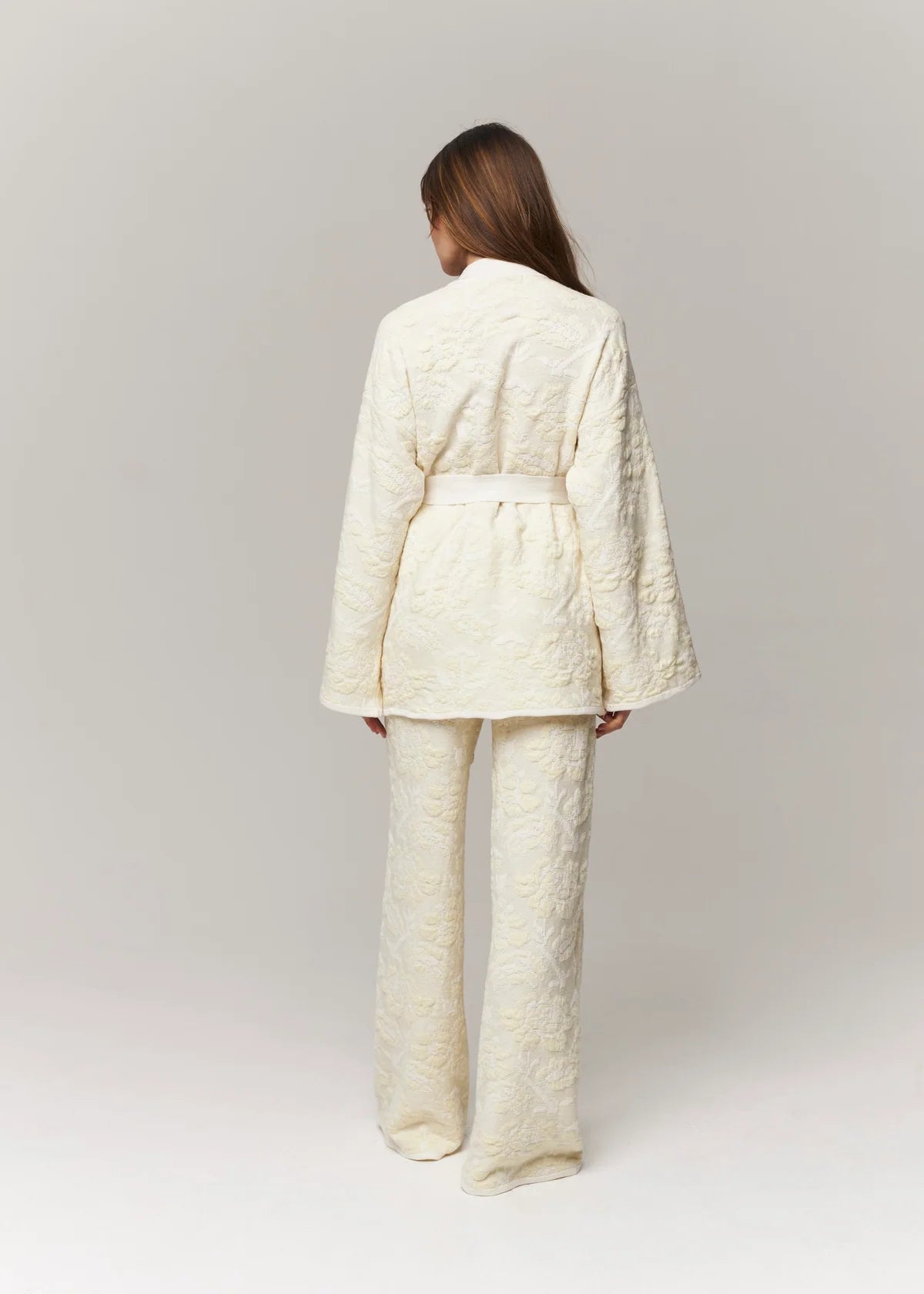 Pantaloni in Lana Merino & Cashmere 'Pale Rose'