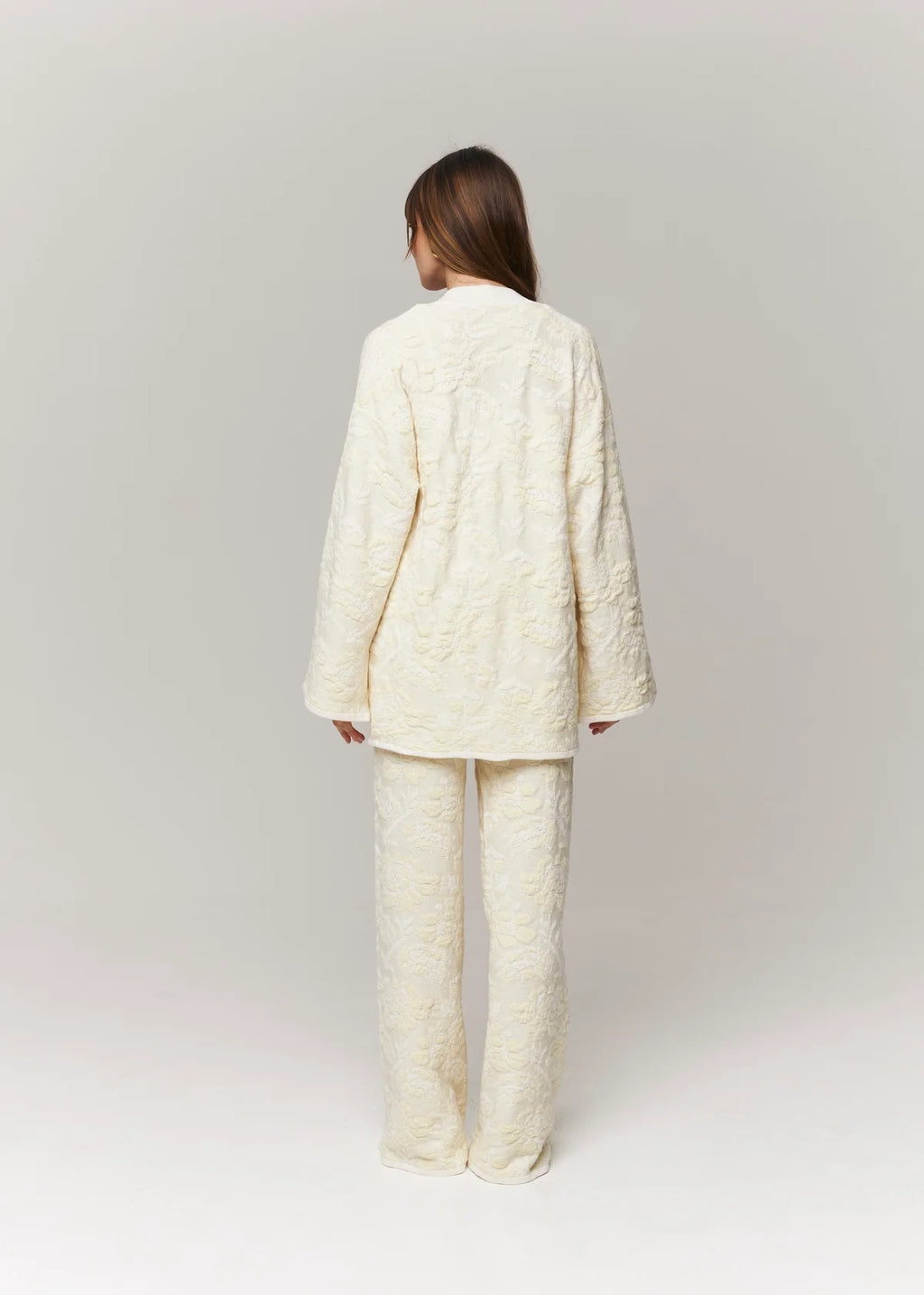 Pantaloni in Lana Merino & Cashmere 'Pale Rose'