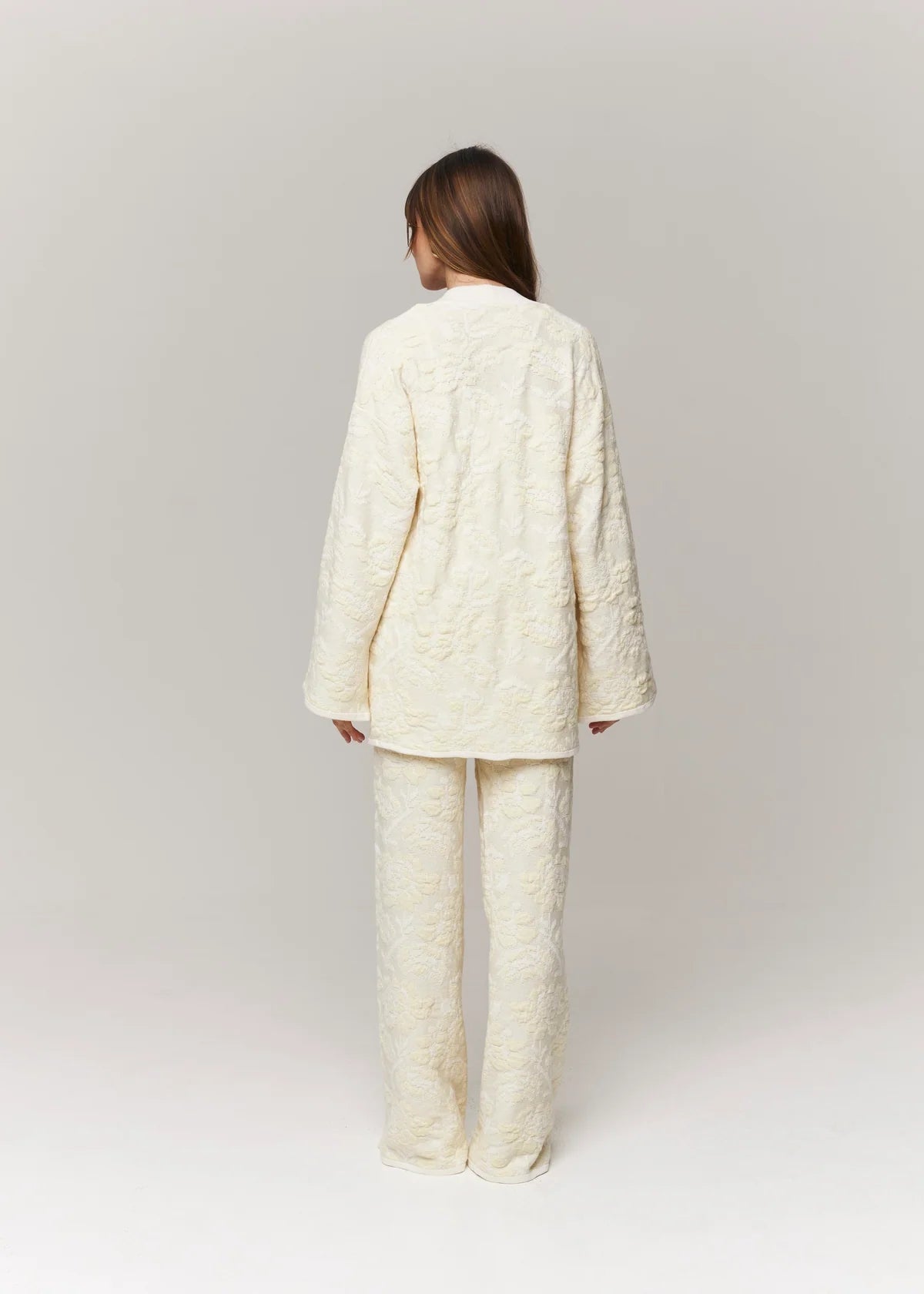 Pantaloni in Lana Merino & Cashmere 'Pale Rose'
