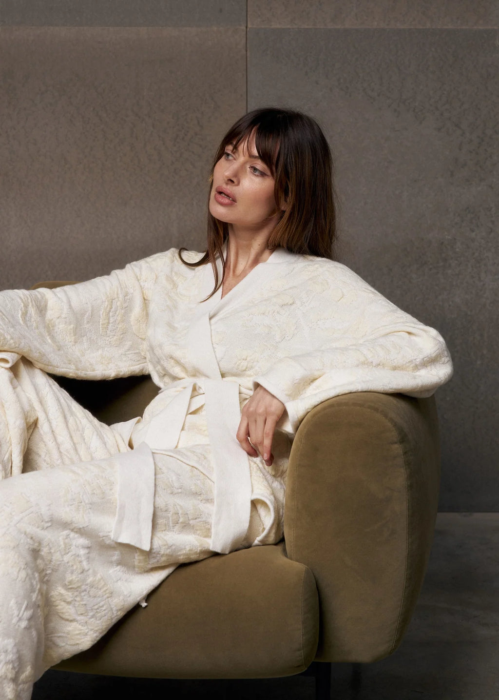 Pantaloni in Lana Merino & Cashmere 'Pale Rose'