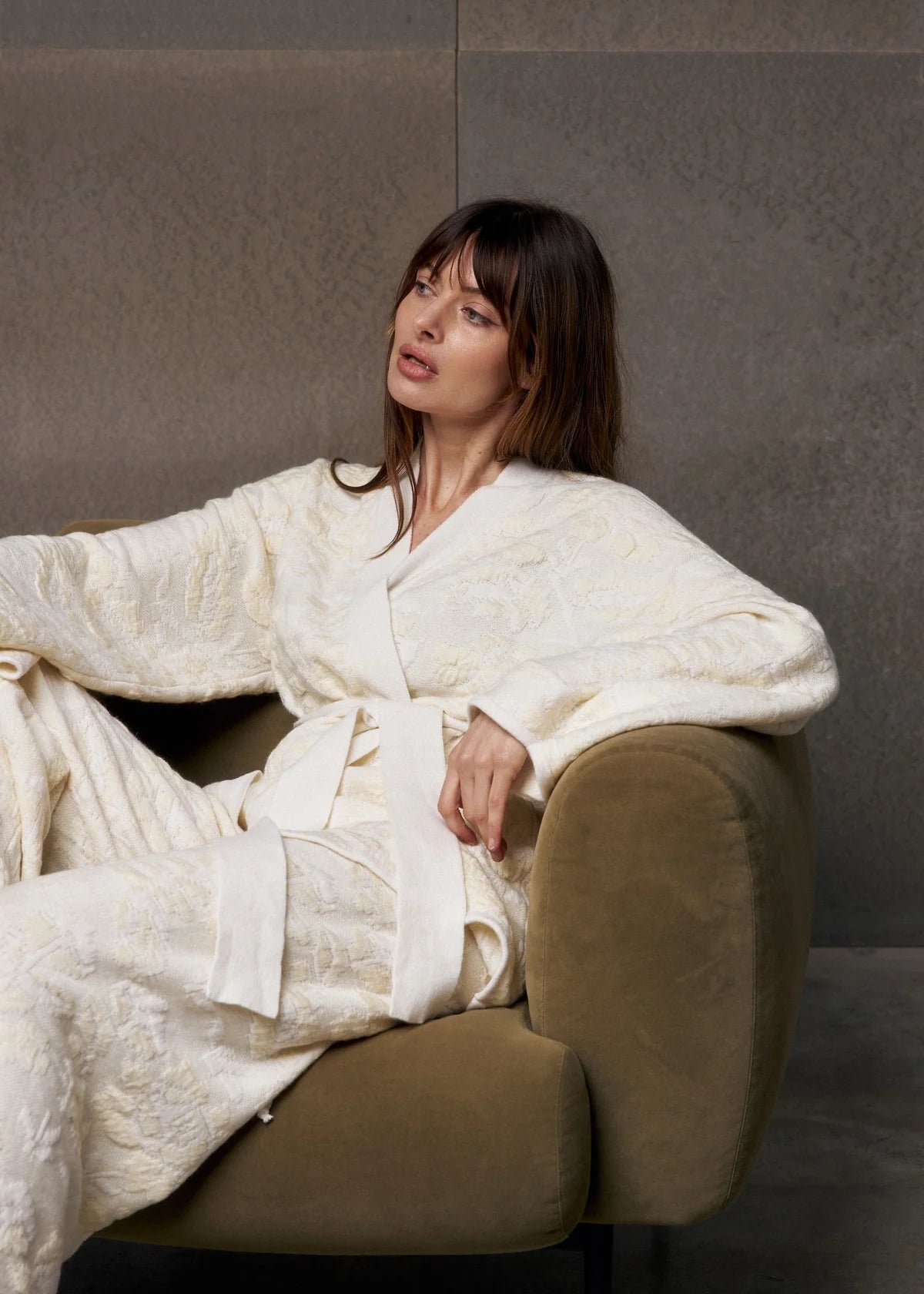 Pantaloni in Lana Merino & Cashmere 'Pale Rose'