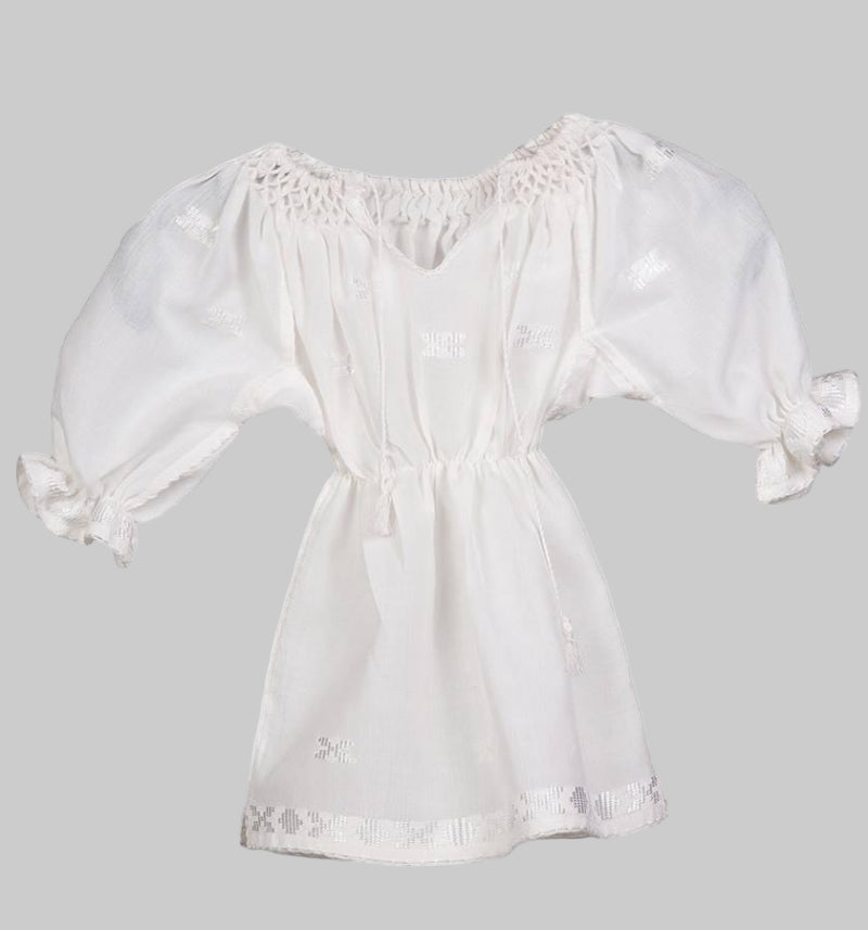 Rochita Traditionala Alba Fetita