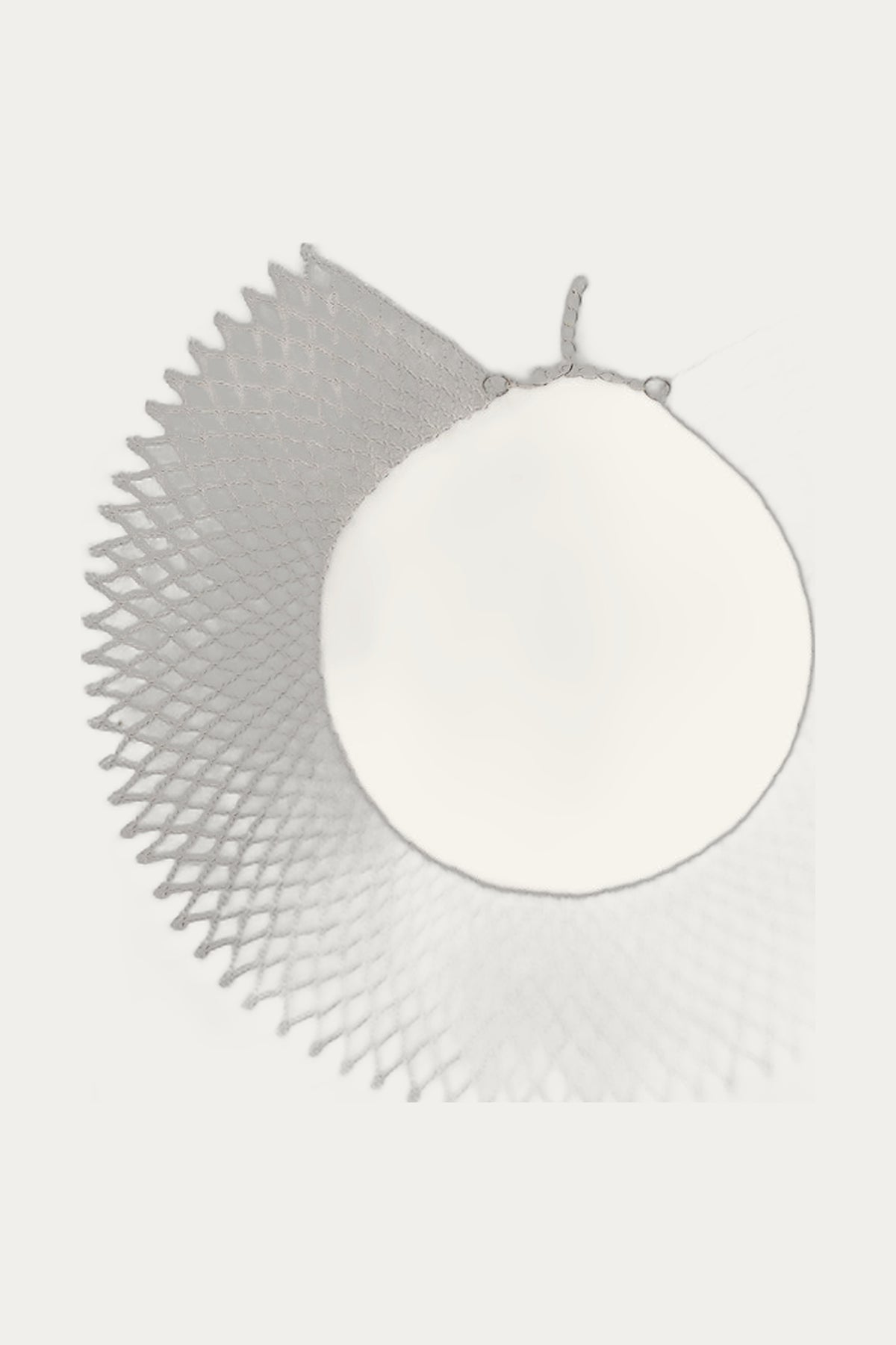 Bead necklace White Weaving by Koza Dereza