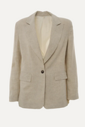 Beige blazer on a white background