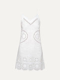 Merezhivo Strap Short Dress in White