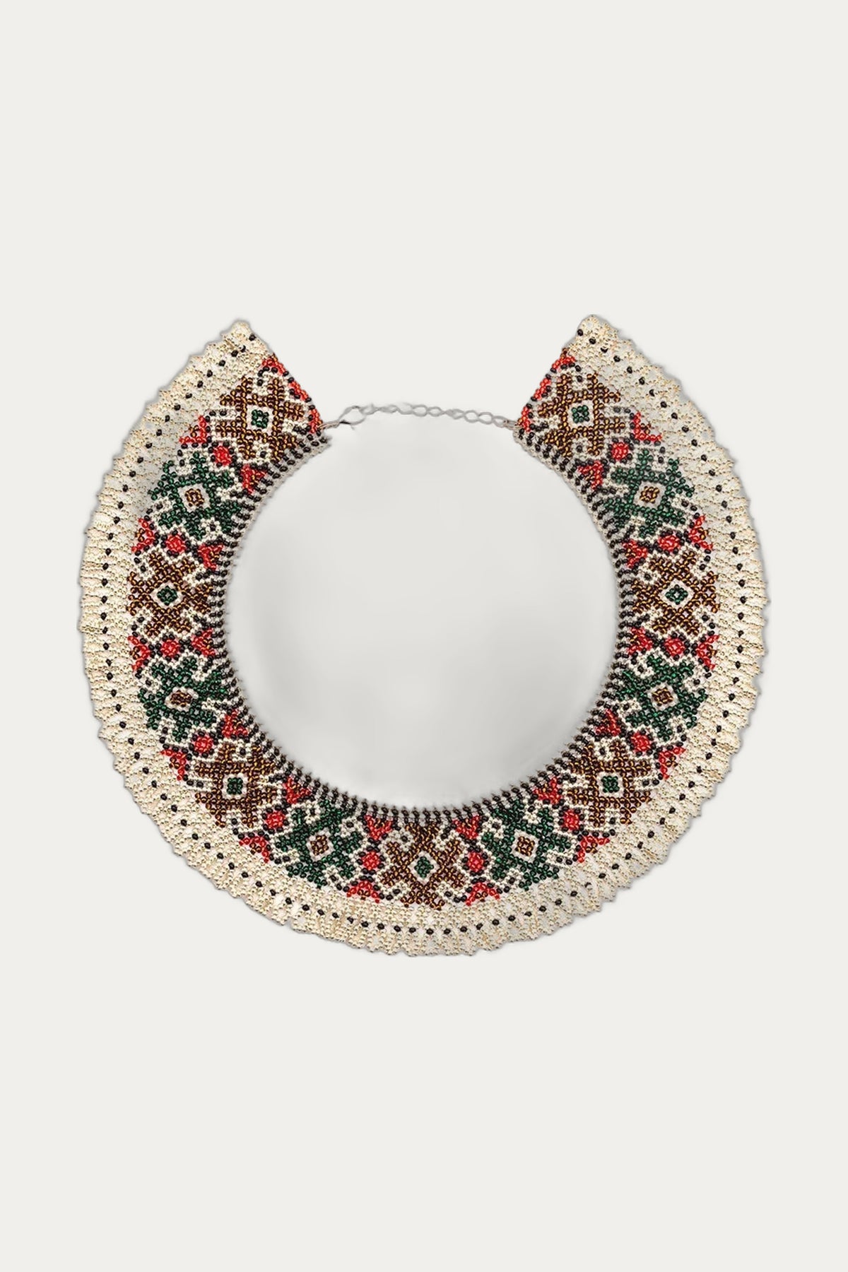 Bohemian Beaded Collar Necklace — Ukrainian Folk Heritage by Koza Dereza