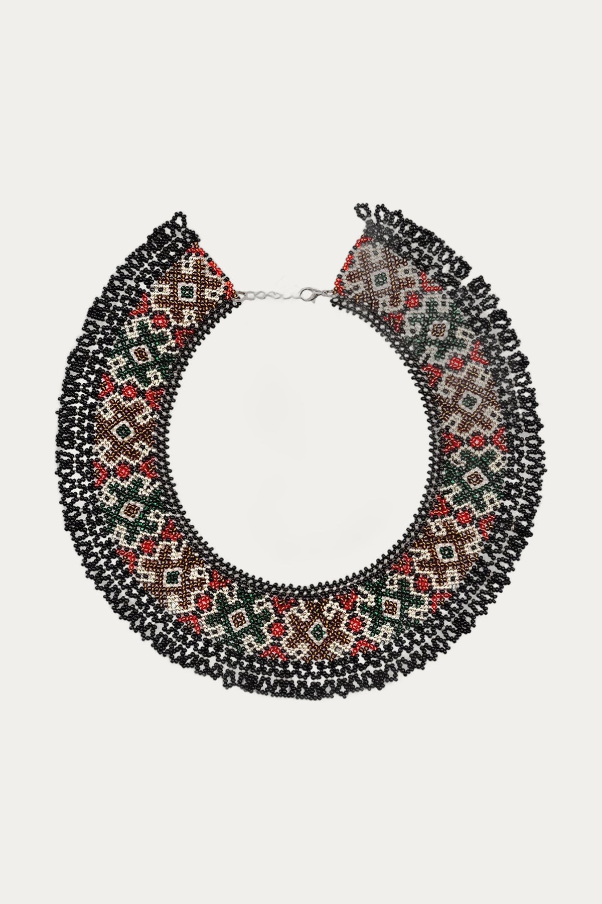 Bohemian Beaded Necklace —Carpathian Heritage Folk Jewelry by Koza Dereza