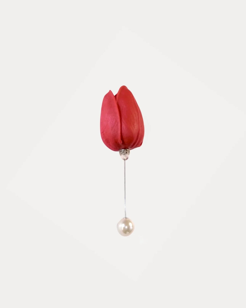 Tulip Lapel Pin Red