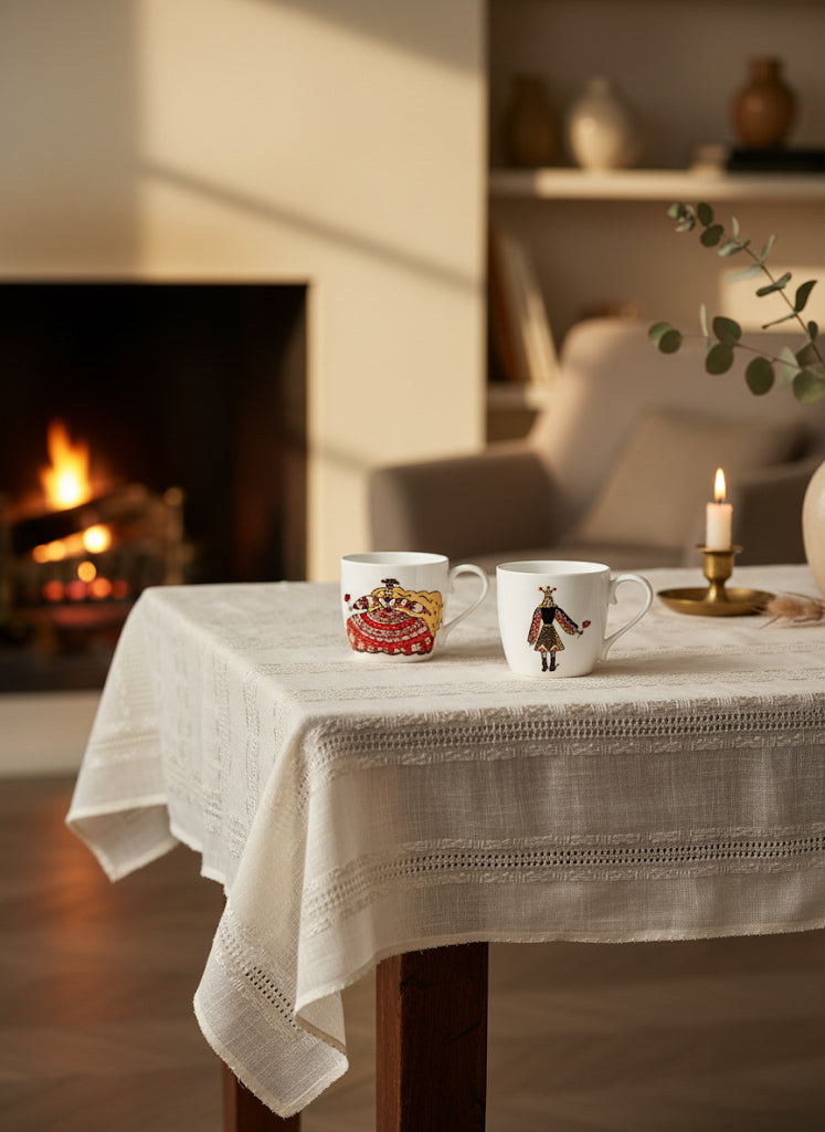 Set de două căni asortate cuplu de zâne