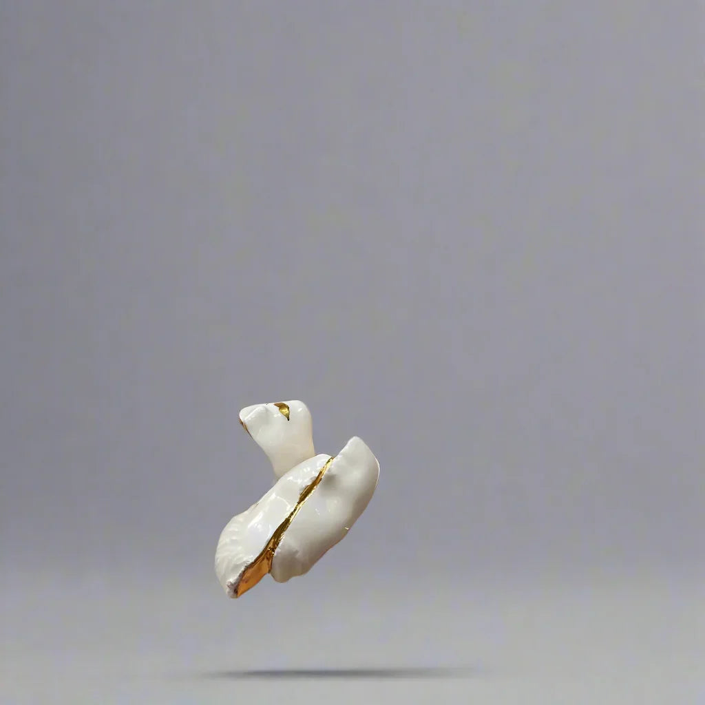 Ceramica de Soare, Ring, white, handmade