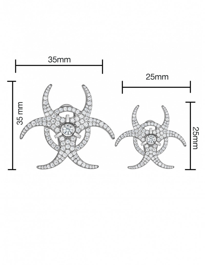 Cercei argint Claudia Florentina motiv Nu-mi Atinge Sufletul