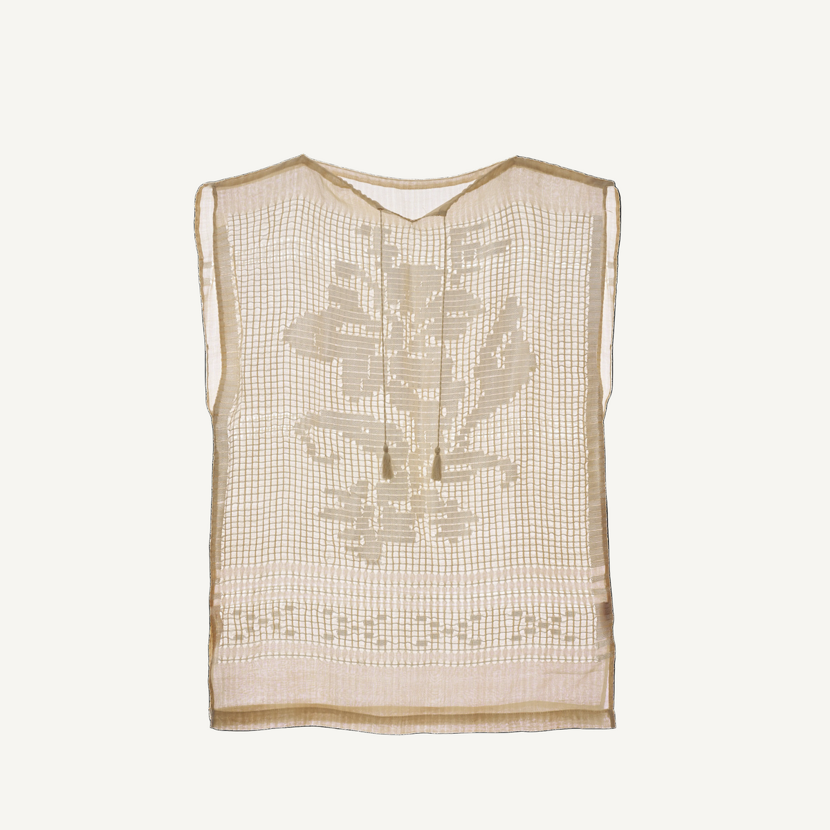Authentic handmade Romanian blouse, white, silk, floral motif, hand-embroidered
