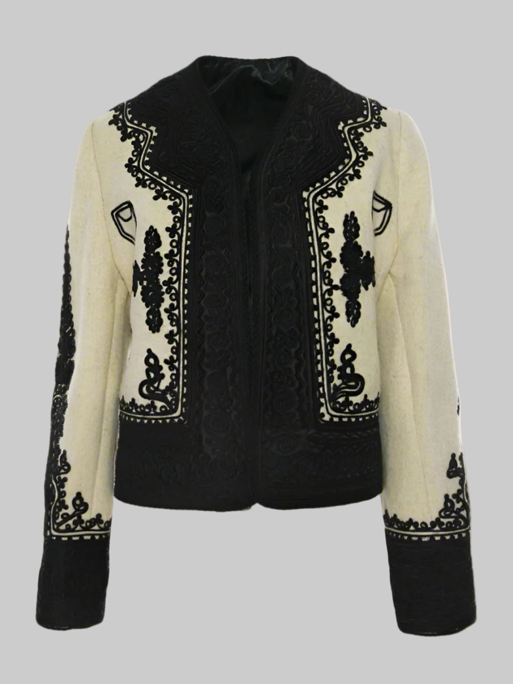 Jachetă din Lână și Cașmir „Martha Bibescu” realizată manual 