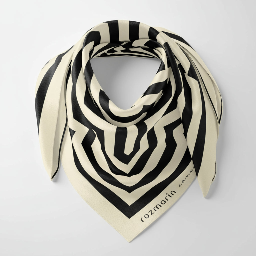 The Labyrinth Silk Scarf