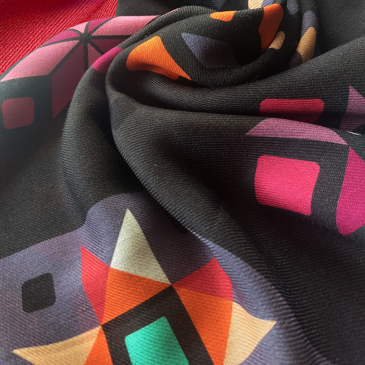 Winter jewlery folk pattern scarf