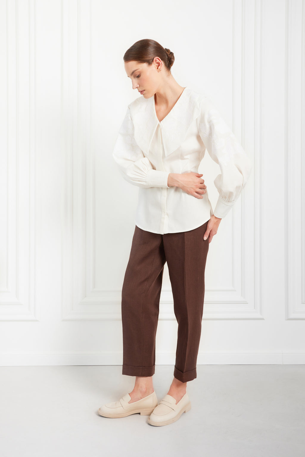 History Embroidered Blouse