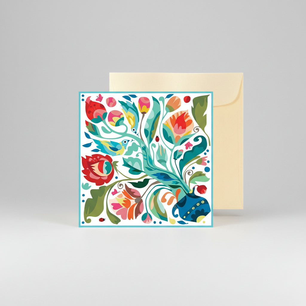 The Tree Of Life Greeting Card White