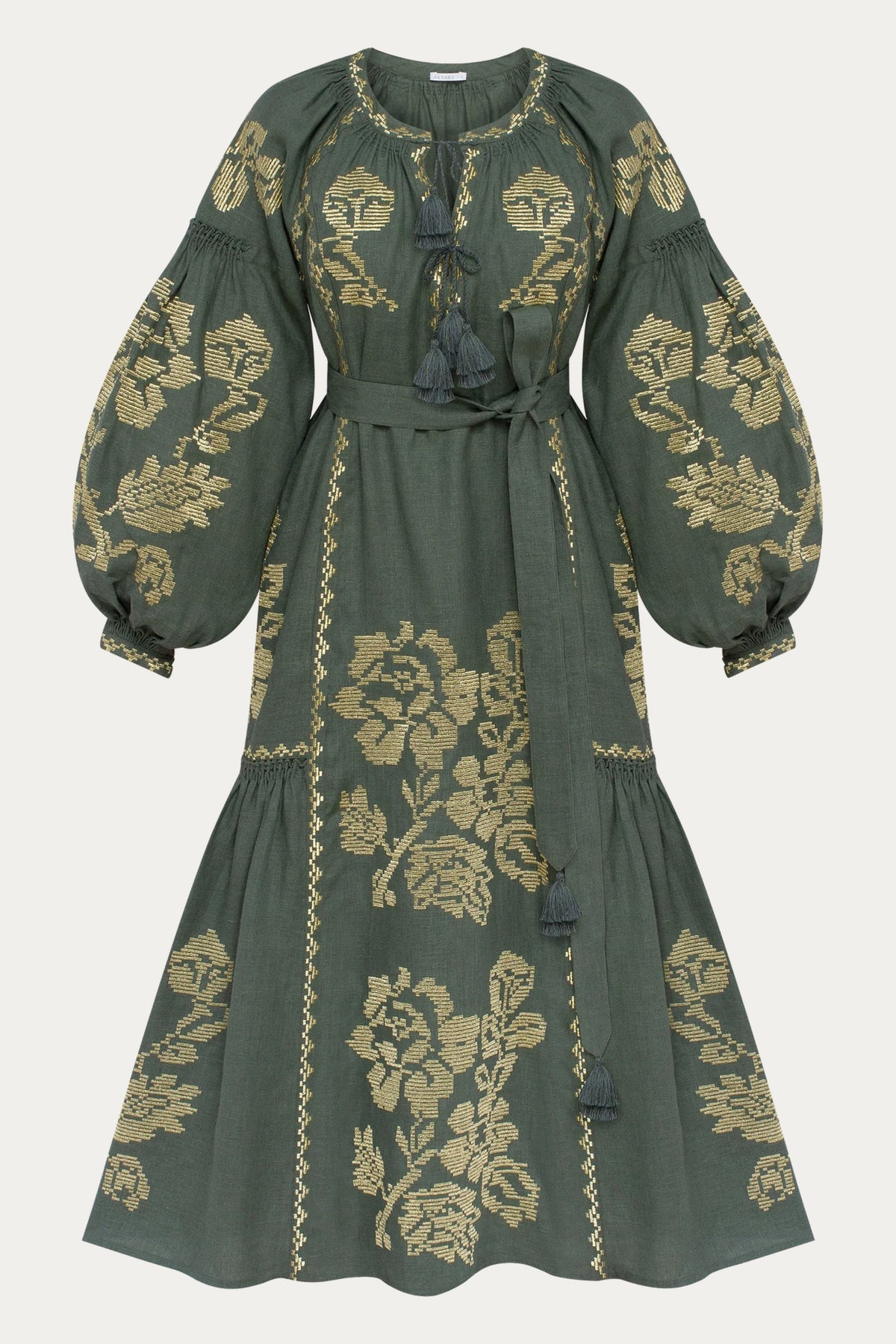 Floral embroidery maxi Dress  Elysian Garden by ANNABO